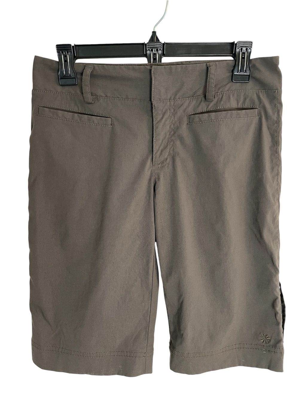 Athleta Olive Taupe Women’s Stretch Bermuda Shorts Size 4